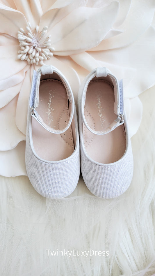Habibi Shoe | White Sparkly |