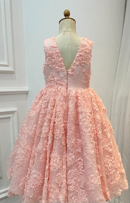 Peach Color Dress 7-8 yrs