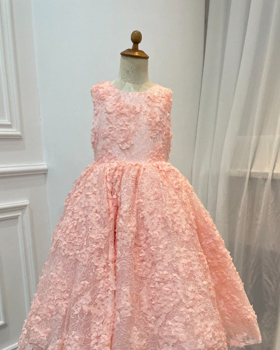 Peach Color Dress 7-8 yrs