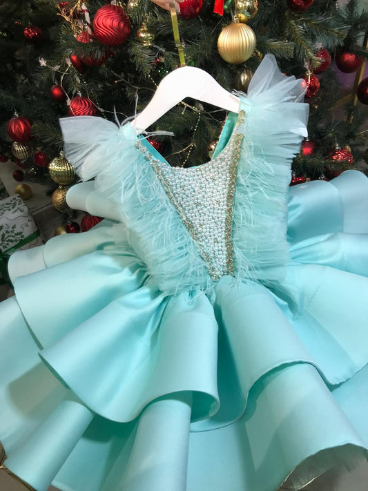 Tiffany Dress in Mint | Luxury Style