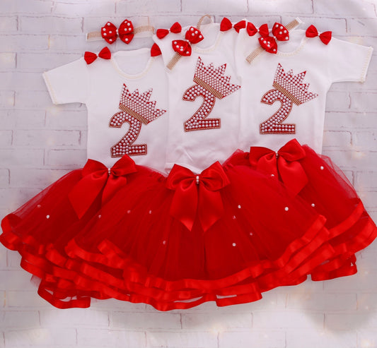 2nd Birthday Outfit (Luxury Set Red)