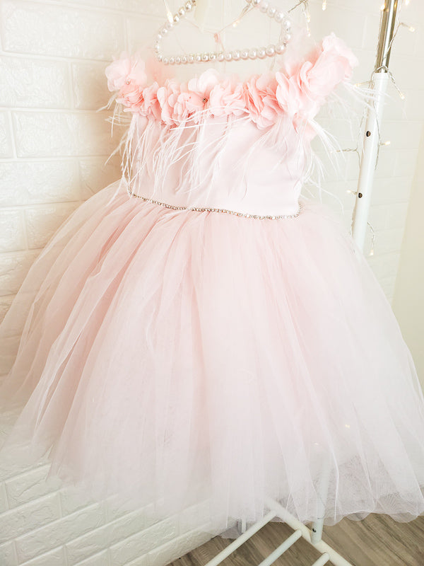 pink flower dress