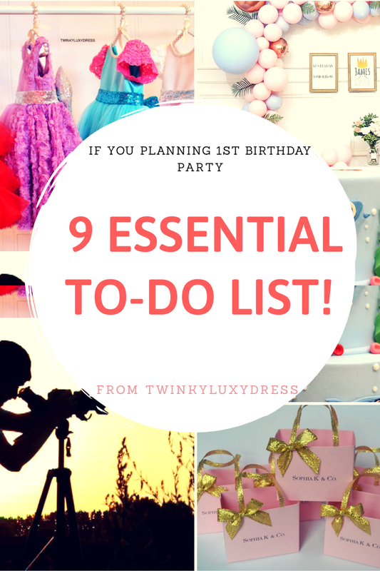 9 ESSENTIAL TO DO LIST !! FOR 1ST BIRTHDAY PARTY !