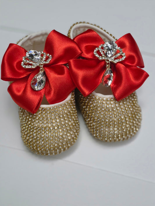 Royal Baby Shoes|Red Gold