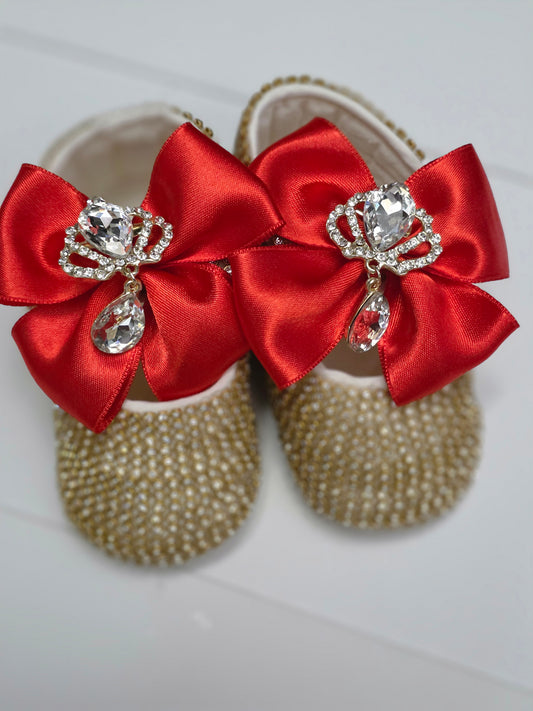 Royal Baby Shoes|Red Gold