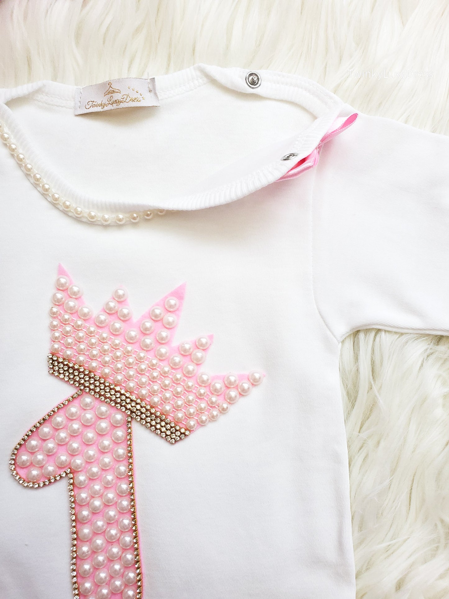 1st Birthday Outfit (Luxury Set Pink)