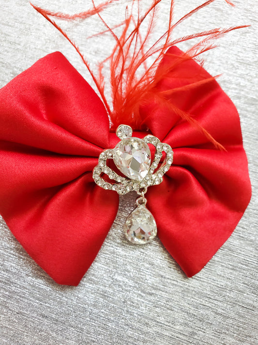 Yasmina Bow (Satin Red)