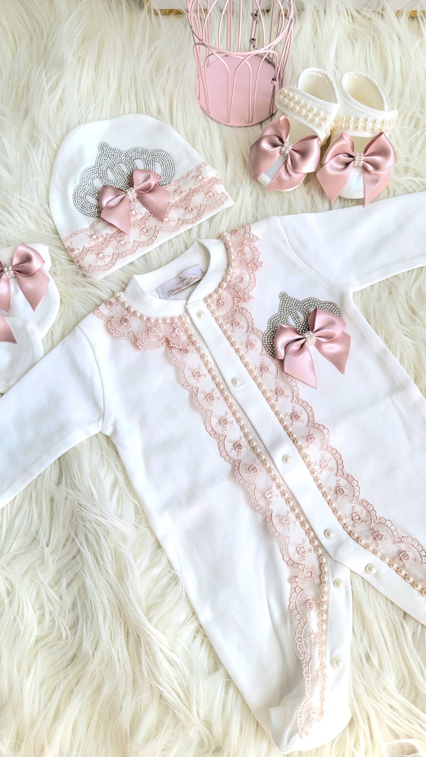 Newborn Outfit Blush Color