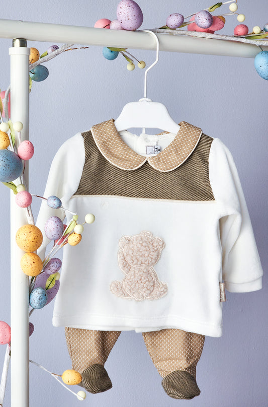 Teddy Bear Outfit 2 pcs Set Light Brown