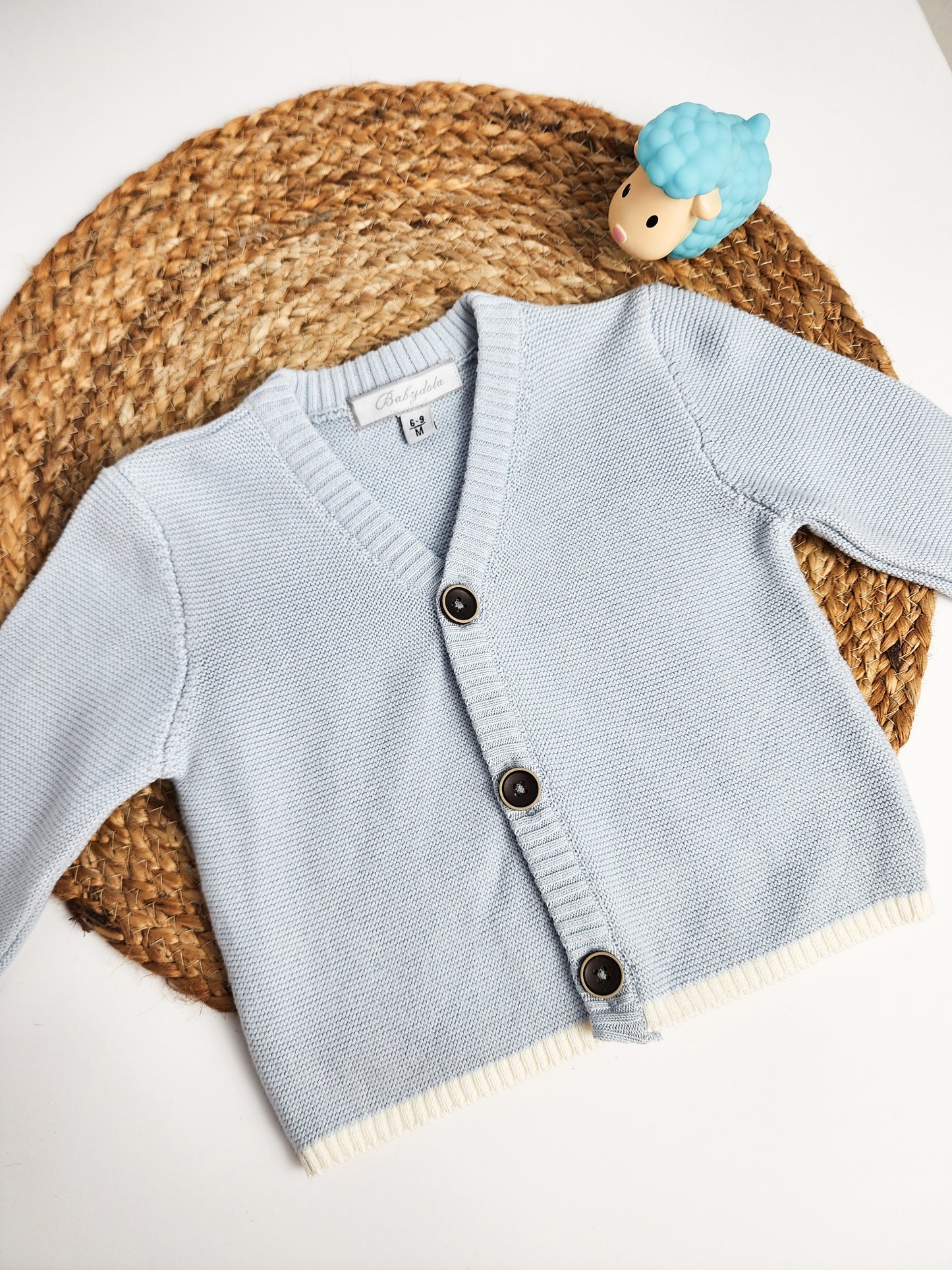 Baby Boy Light Cardigan  [ Light Blue ]