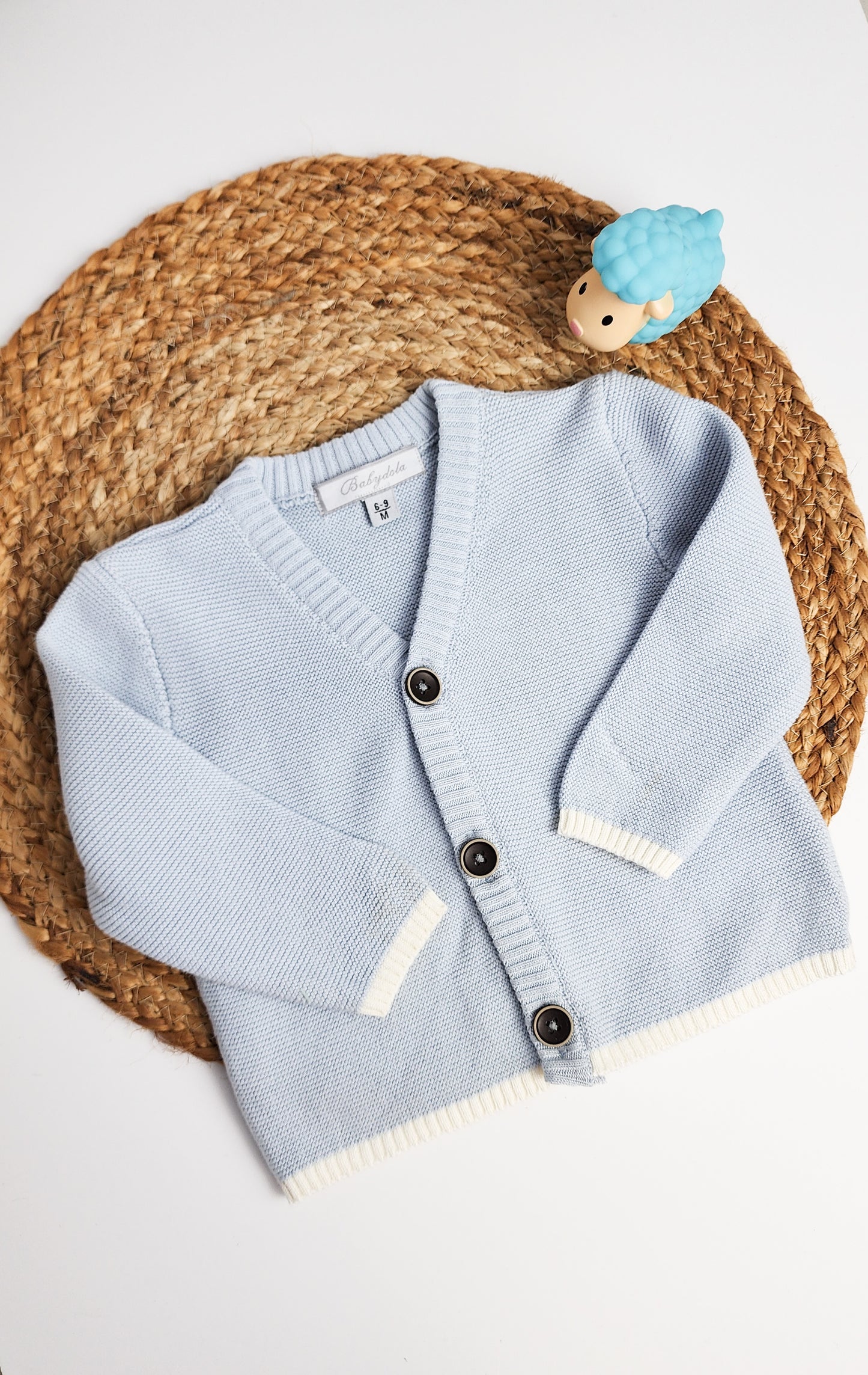 Baby Boy Light Cardigan  [ Light Blue ]