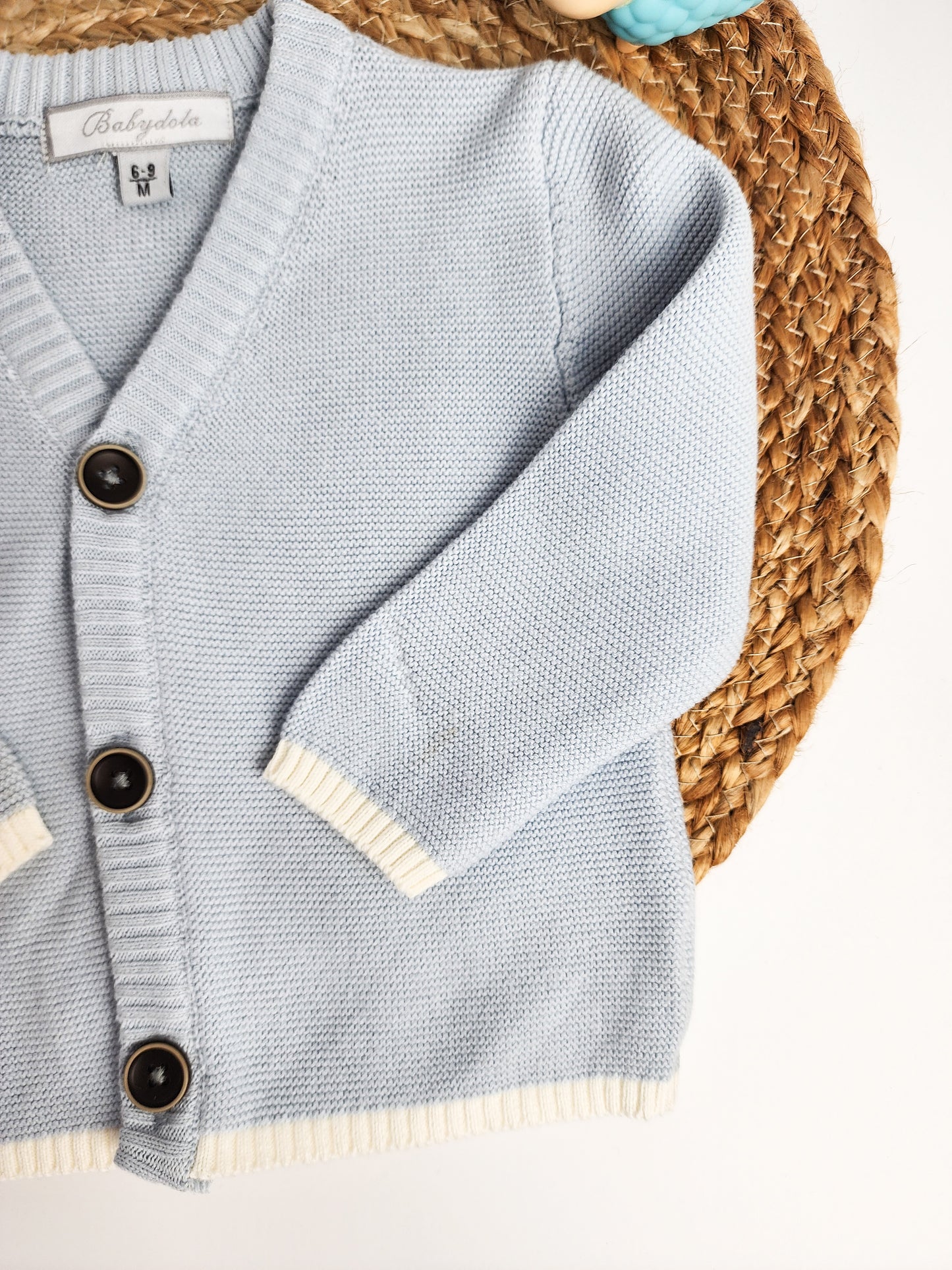 Baby Boy Light Cardigan  [ Light Blue ]