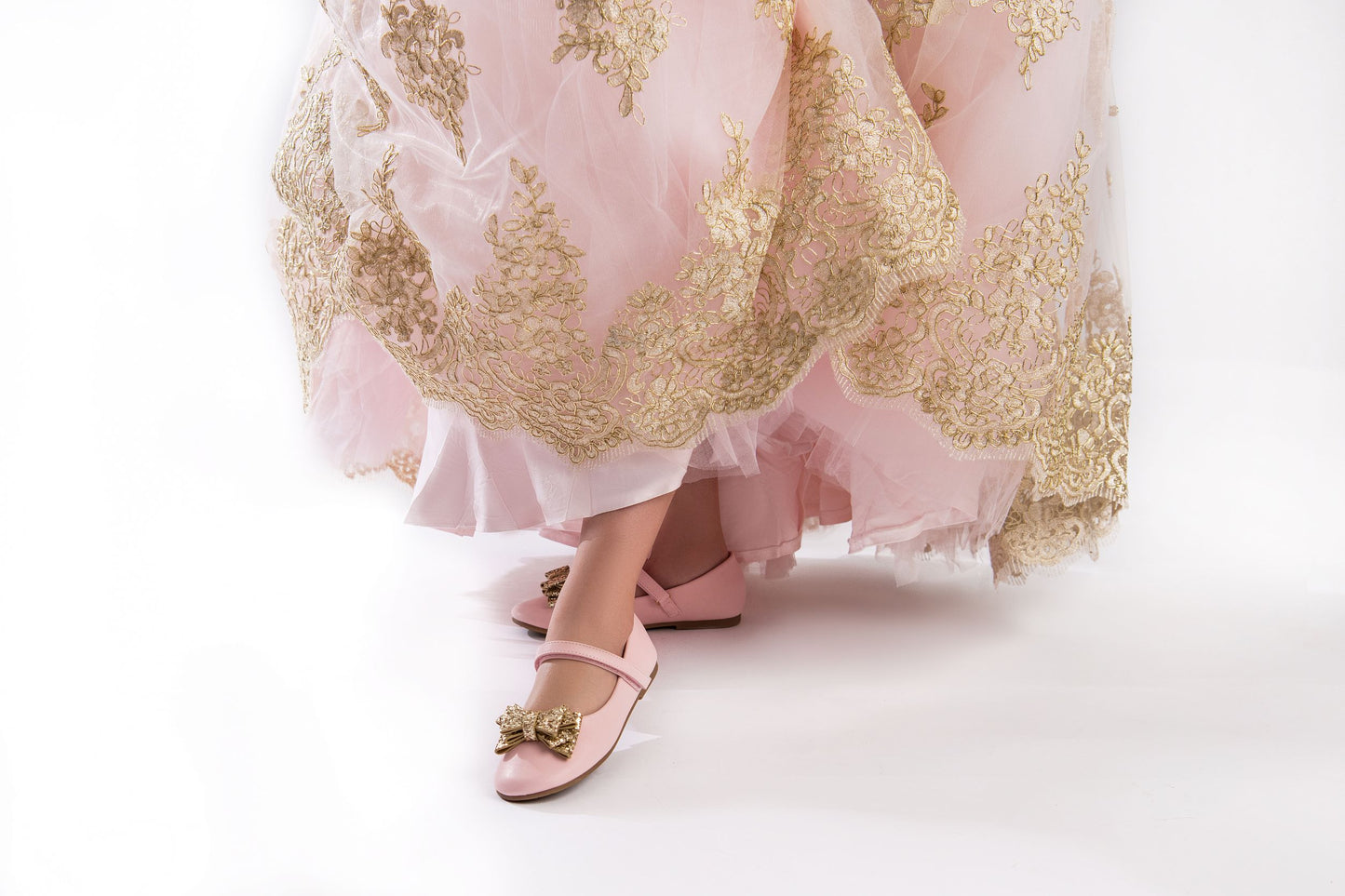 Pari Shoe | Pink & Gold |