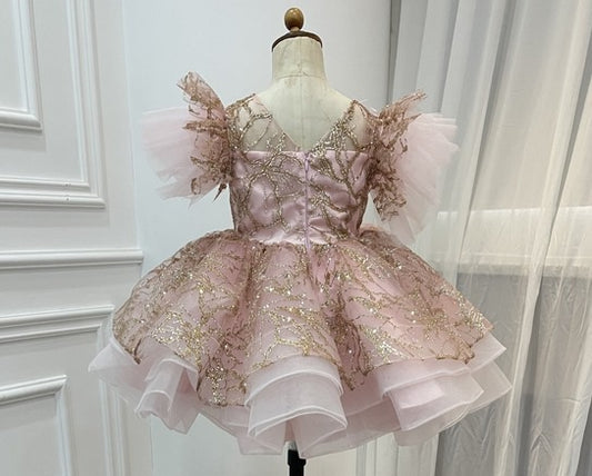 Luxury Light Pink (SIZE fit 3-4 yrs )