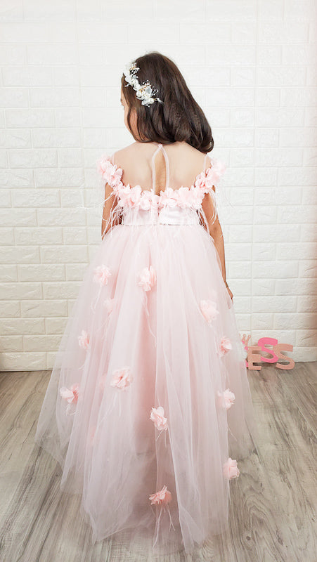 pink flower dress